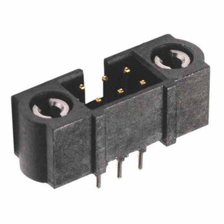 Harwin Board Connector, 8 Contact(S), 2 Row(S), Male, Straight, 0.079 Inch Pitch, Solder Terminal,  M80-5T10842MC